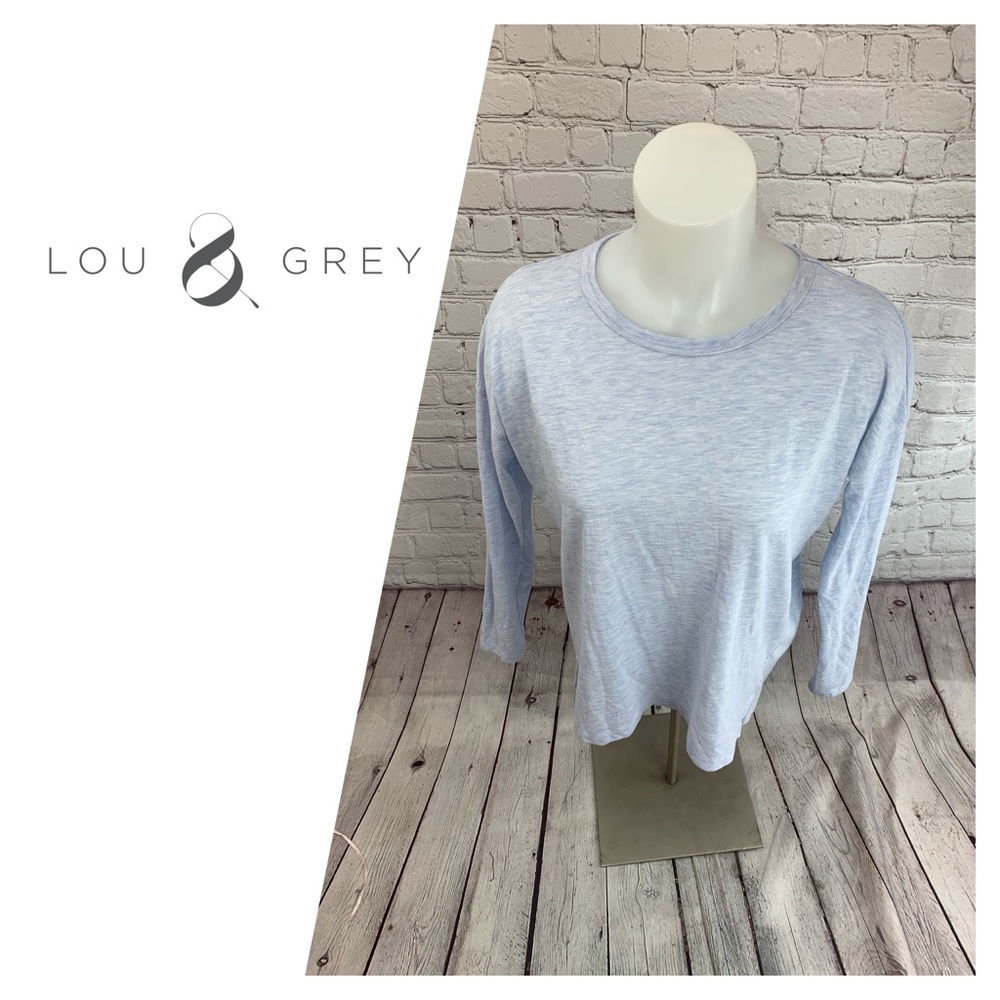 Lou & Grey Blue Long Sleeve  Top